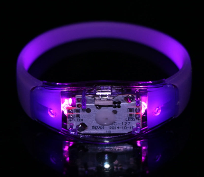 LED Voice-Controlled Light-Emitting Hand Ring Vibration Light-Emitting Hand Ring Night Help Projects Factory Direct Selling
