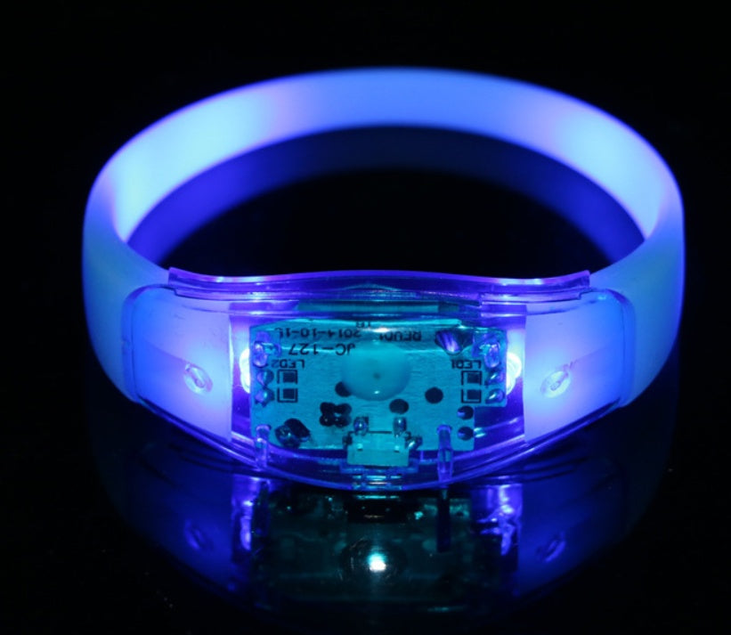 LED Voice-Controlled Light-Emitting Hand Ring Vibration Light-Emitting Hand Ring Night Help Projects Factory Direct Selling