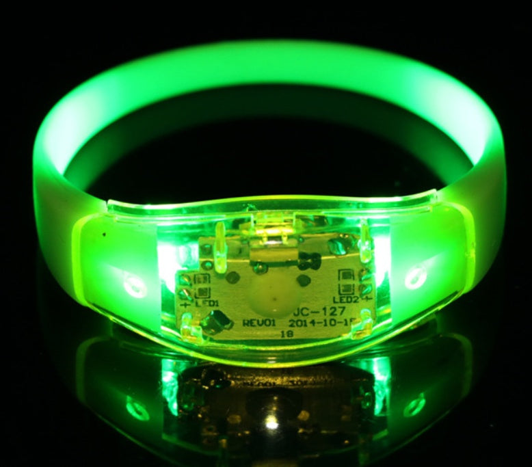 LED Voice-Controlled Light-Emitting Hand Ring Vibration Light-Emitting Hand Ring Night Help Projects Factory Direct Selling
