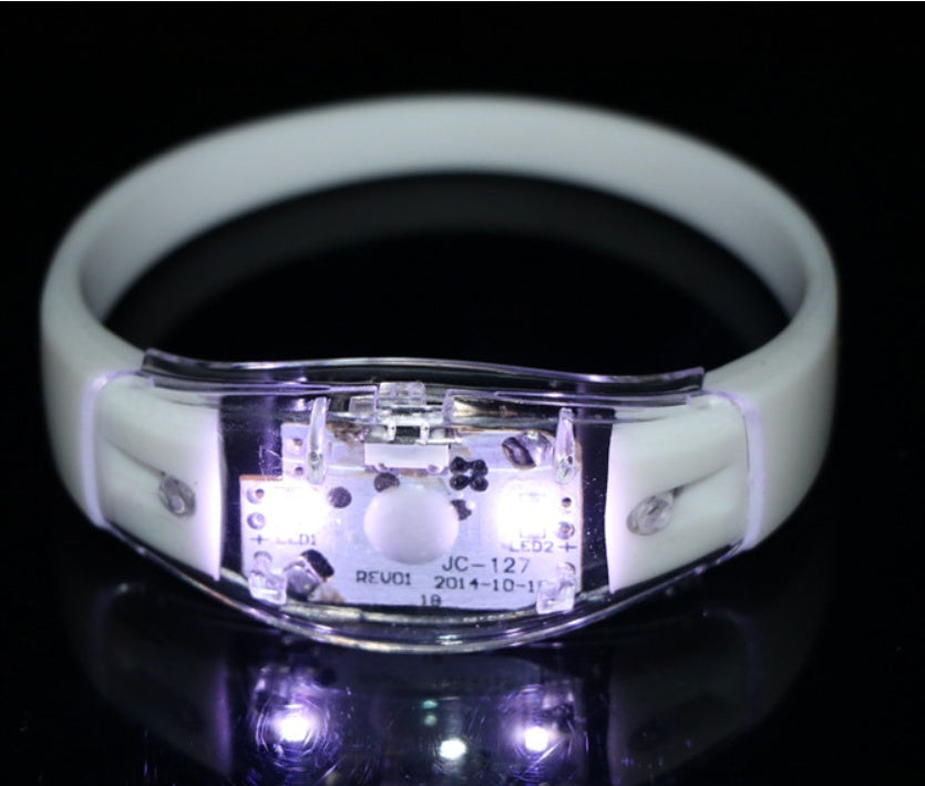 LED Voice-Controlled Light-Emitting Hand Ring Vibration Light-Emitting Hand Ring Night Help Projects Factory Direct Selling