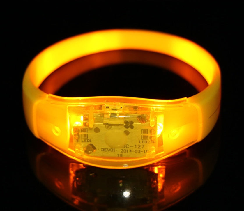 LED Voice-Controlled Light-Emitting Hand Ring Vibration Light-Emitting Hand Ring Night Help Projects Factory Direct Selling