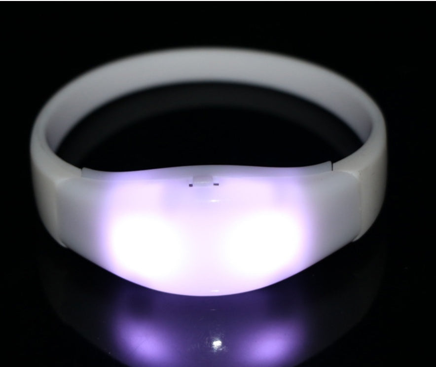LED Voice-Controlled Light-Emitting Hand Ring Vibration Light-Emitting Hand Ring Night Help Projects Factory Direct Selling