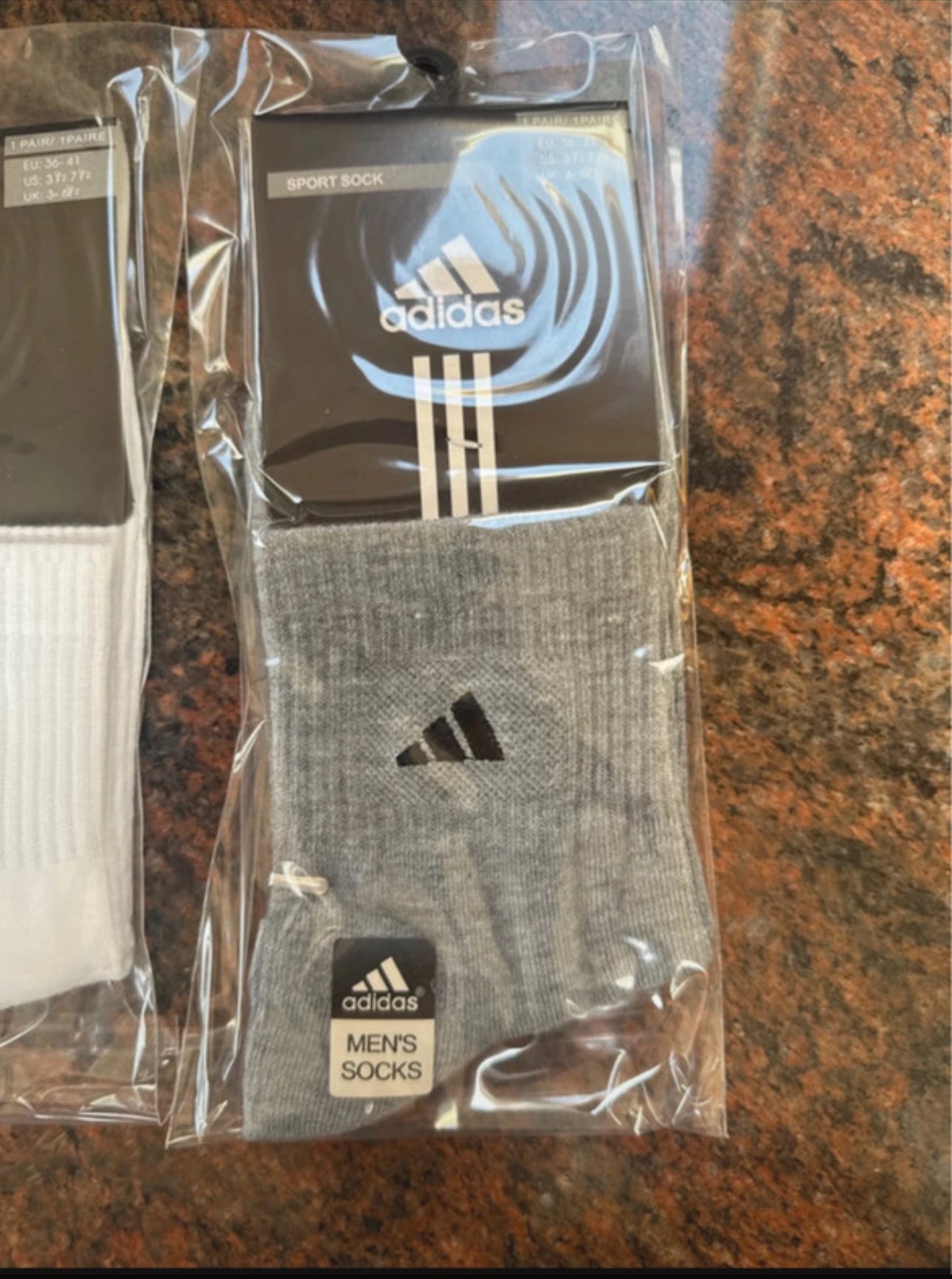 Adidas three-piece ankle socks