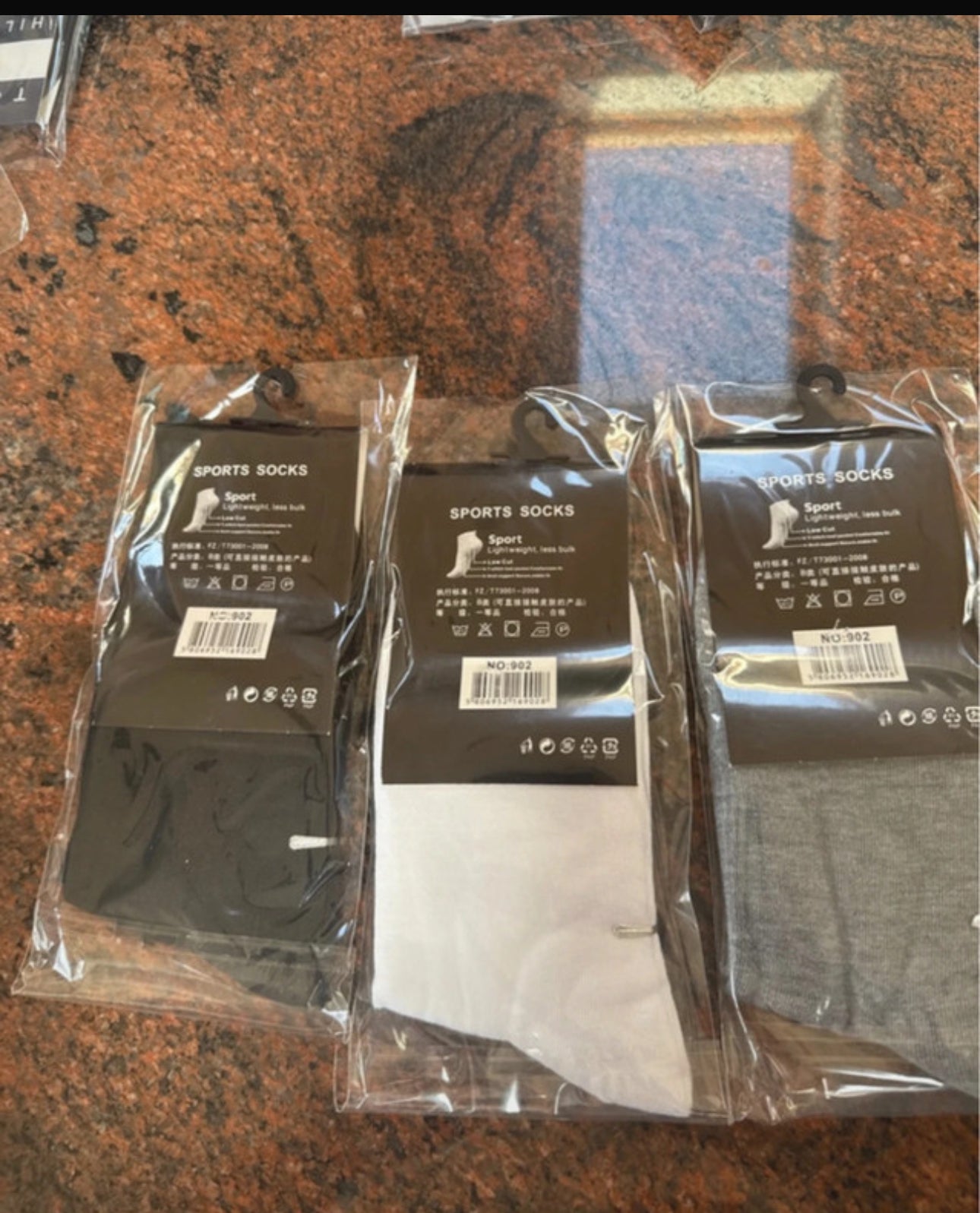 Adidas three-piece ankle socks