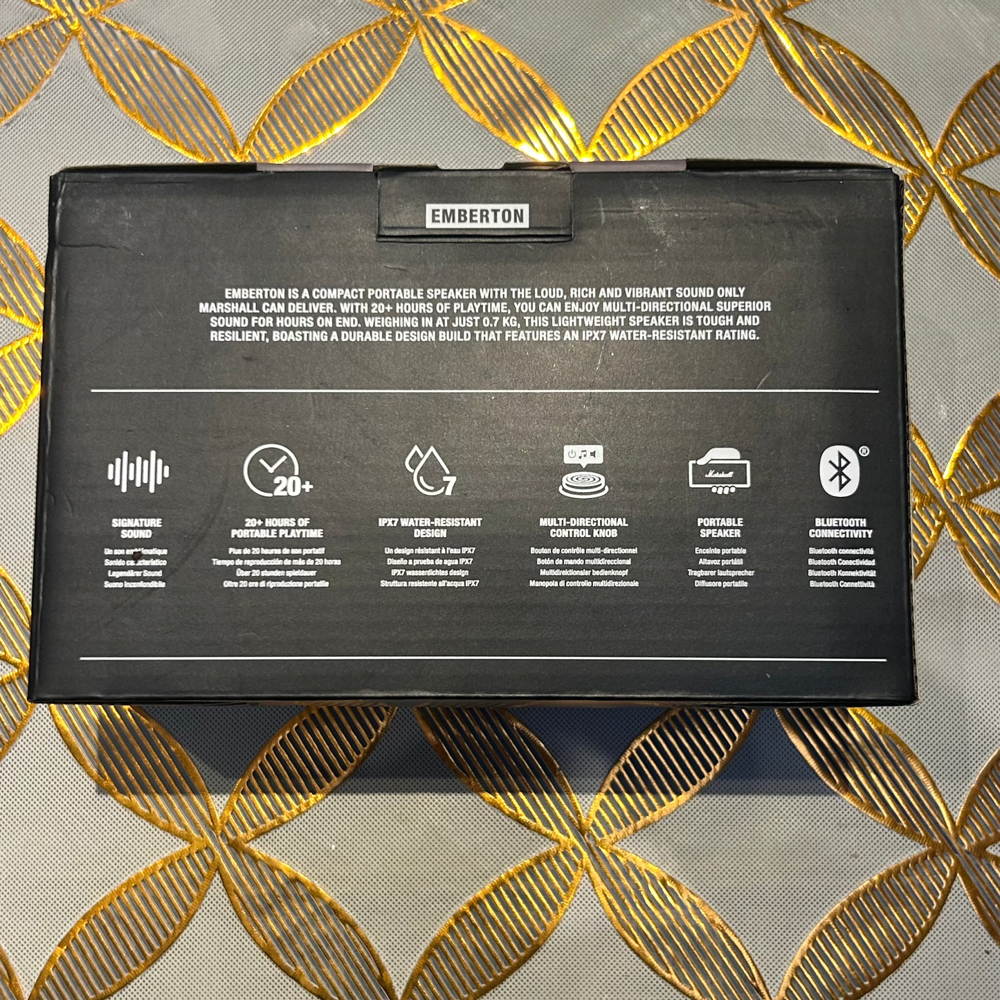 Marshall Emberton II Portable Bluetooth Water Resistant Speaker Cream