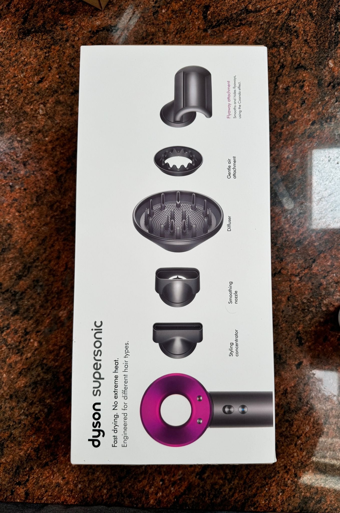 Dyson supersonic hair dryer box best sale