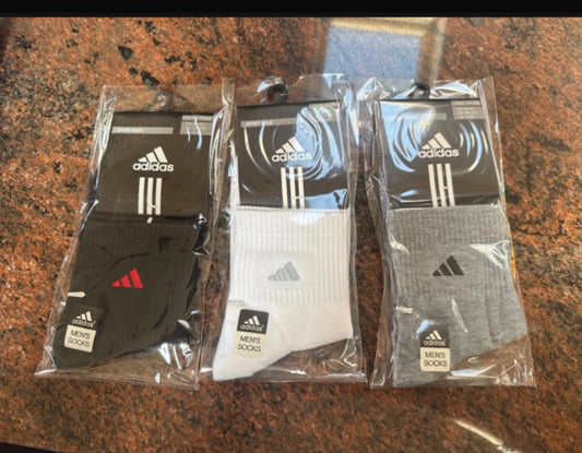 Adidas three-piece ankle socks