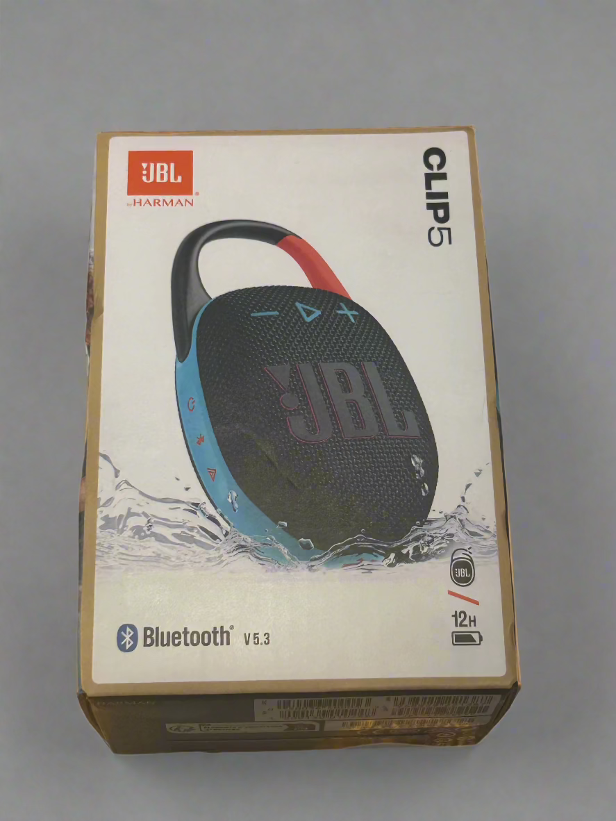 JBL Clip 5 Bluetooth Waterproof Speaker Black/Blue