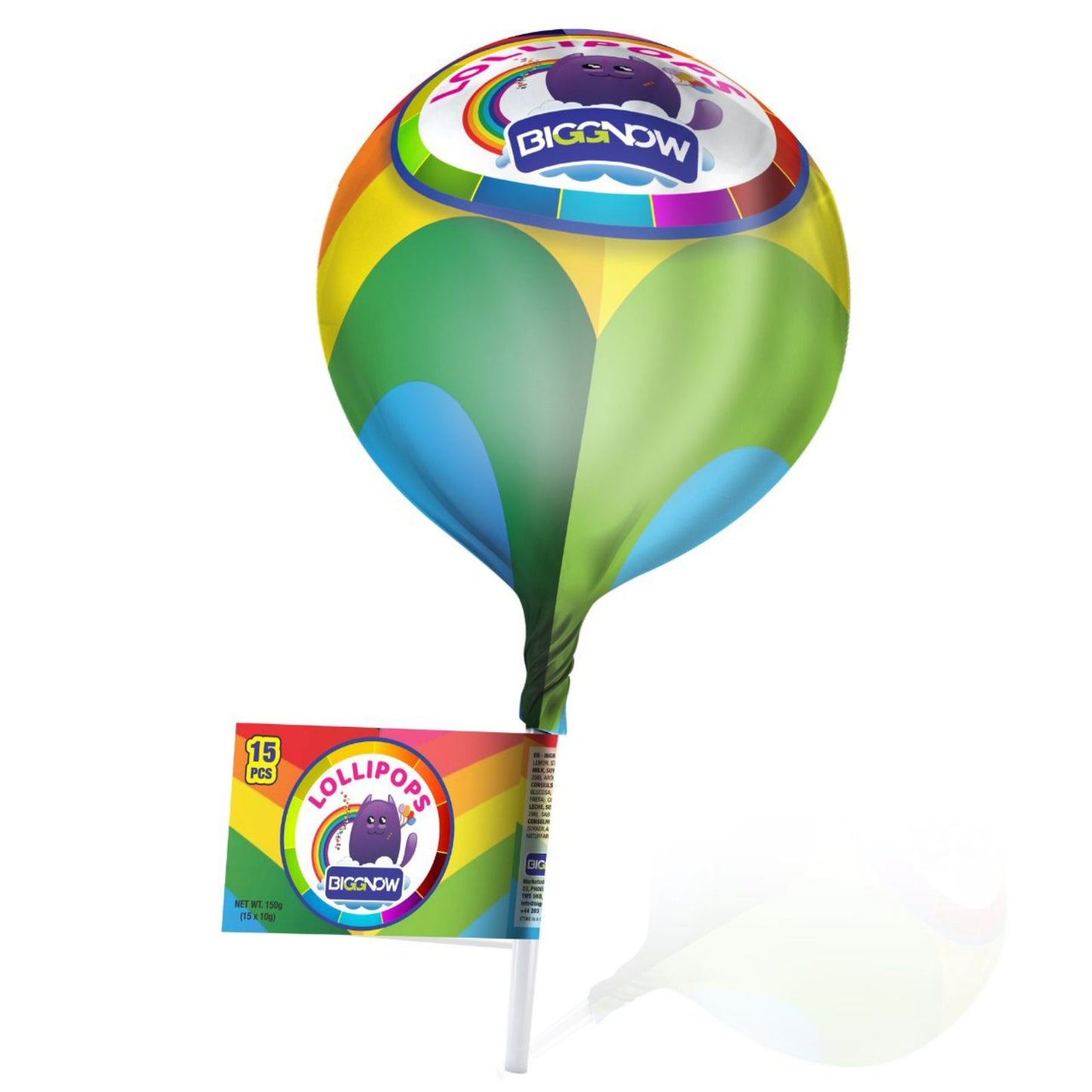 Biggnow Giant Lollipop 15 Mini Lollipops (12 pack)