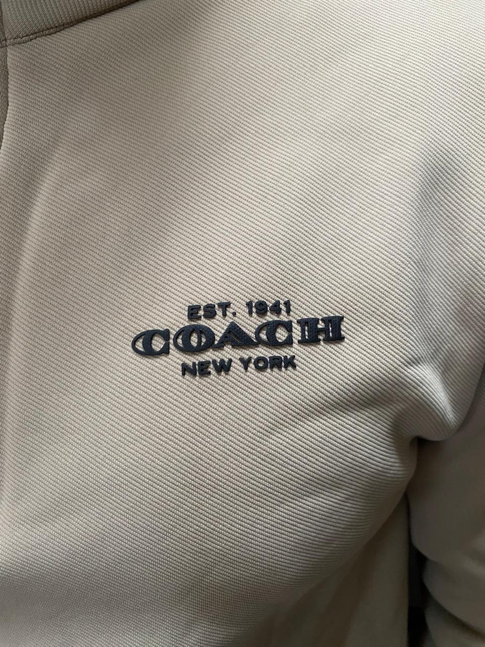 Vintage Coach New York Stylish Sweatshirt Cream