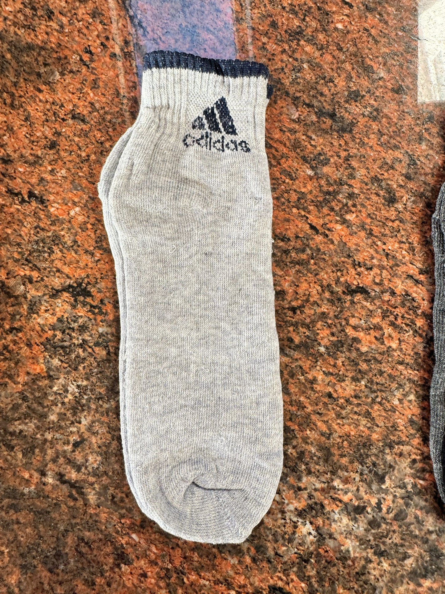 Adidas Socks 3 Colour Pairs Sports Cushion Ankle